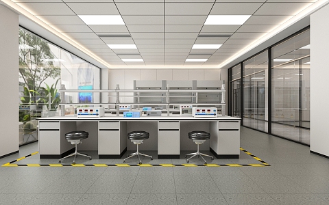 Laboratory Medical Room 3d model