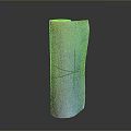 Cylindrical Household Item With Gradient Color Textured Surface And Decorative Curve