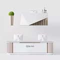 Modern Reception Desk Reception Desk 3d model