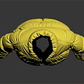 Oversized Yellow Puffer Jacket With High Neck And Black Zipper Design