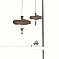 Modern Curved Wooden Pendant Lights With Warm Lighting And Metal Accents For Home Interior