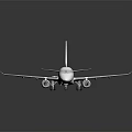 White Modern Airliner with Single Aisle Twin Engine Fuselage Wings and Tail Design