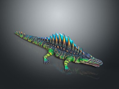 Crocodile Alligator Nile Crocodile carnivore reptile cold-blooded animal reptile 3d model