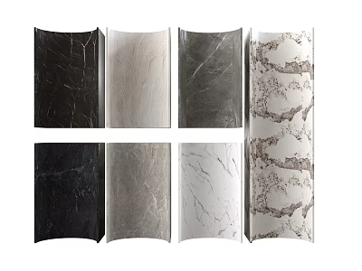 Modern Wall Panel Metal Wall Panel Marble Sheet 3d model