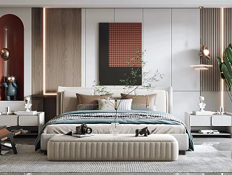Modern Bedroom Home Bedroom 3d model
