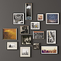 Modern Photo Wall Hanging Painting 3d model