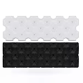 Modern soft bag bedside background soft bag 3d model