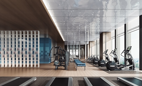 Modern Gym 3d model