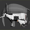 Low Poly Animal Models Featuring Elephant Cow Sheep and Small Cat Figurines