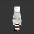 Modern Sailing Cartoon Sailing 3d model