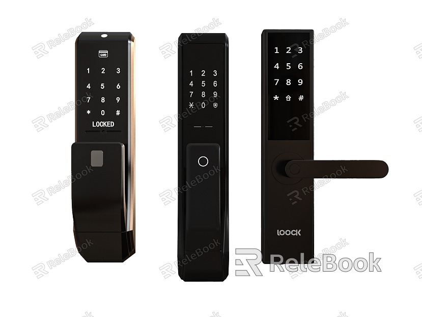 Fingerprint lock password lock anti-theft door lock smart lock electronic lock door handle model