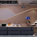 Modern Home Theater Room With Starry Ceiling Comfortable Sofas Projector And Warm Toned Walls