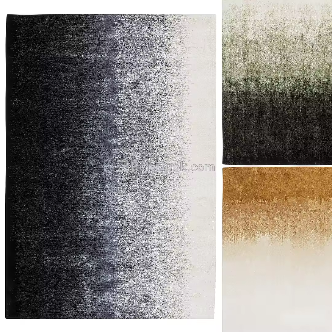 modern carpet square carpet minotti 3d model