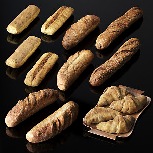 Modern Bread 3d model