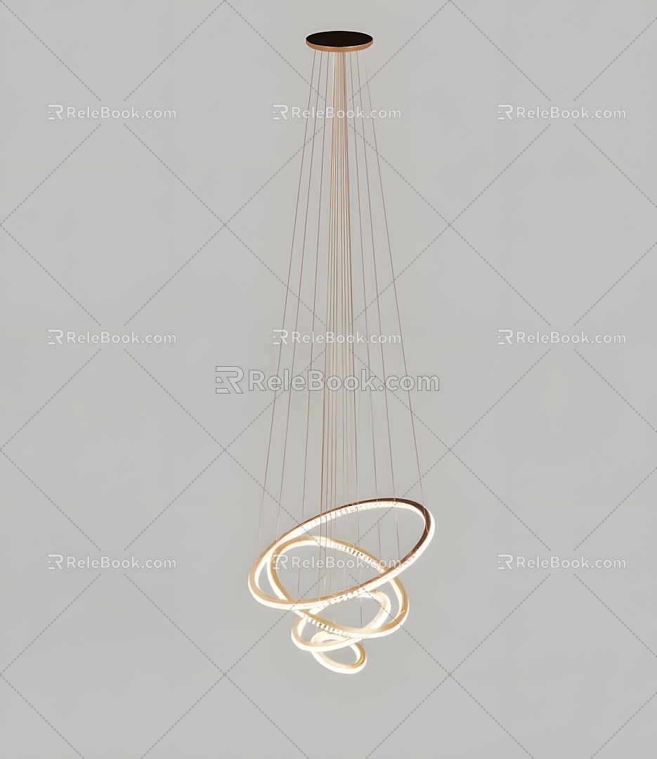 Chandelier lamp chandelier ceiling lamp fashion simple household electrical appliances lighting home 3d model