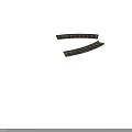 Curved Railway Tracks With Wooden Sleepers And Gravel Ballast Construction Details