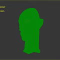 Medical Device Anatomical Model of Human Head for Muscle and Nerve Structure Visualization
