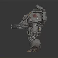 Modern Robot Warrior Mechanical Combat Police Mechanical Armor 3d model