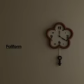 Modern Minimalist Wall Clock by Poliform with Classic Dial and Pendulum Design 3d model
