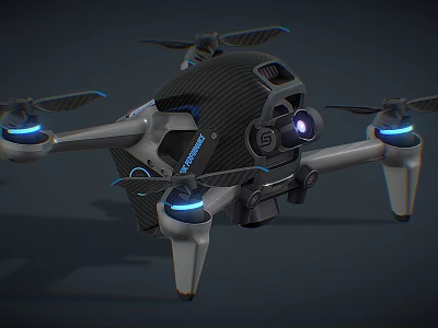 Modern UAV DJI UAV High Performance UAV 3d model