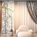 Curtains 3d model