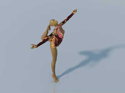 The picture mainly shows a gymnast doing a difficult movement, which has no connection with "side-hung door". Therefore, it is impossible to generate an English title with "side-hung door" as the main body based on the picture information. 3d model