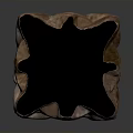 Artistic Sculpture Carving With Intricate Brown Stone Texture And Ornate Design