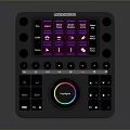 portable synthesizer synthesizer mixer reverberator tuner mixer mixing equipment 3d model