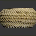 Woven Storage Basket With Handwoven Texture And Natural Material For Home Use