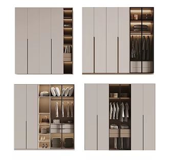 Modern wardrobe 3d model