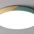Modern Ceiling Lights with Square Round Shapes and Colorful Borders for Home 3d model