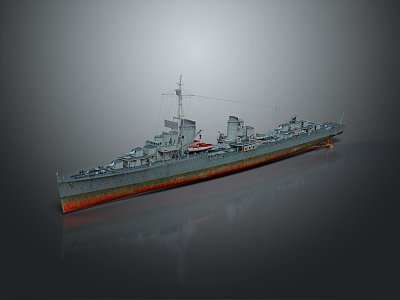 Modern Warship Ship Warship 3d model