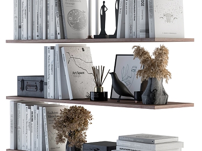 Book ornaments 3d model