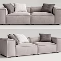 Modern double sofa 3d model
