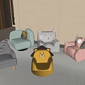 Colorful Animal Shaped Kids Chairs With Cute Designs For Children's Room