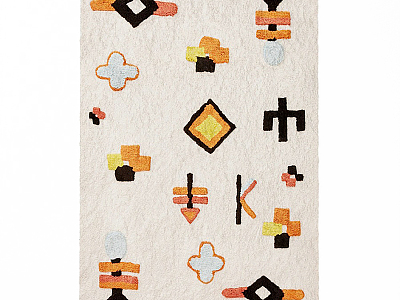 Modern Square Carpet Children's Room Carpet model