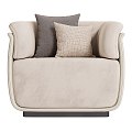 Modern Single Sofa Charm Armchair 3d model