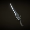 Dagger Game Dagger Poisonous Teeth Canine Teeth Short Knife Magic Knife Low Face Number Low Model Simple Model Game Sub-era Movie and TV Level Super Realistic High Precision 3d model