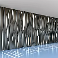 Modern background wall modeling decorative wall 3d model