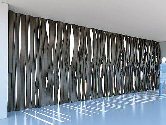 Modern background wall modeling decorative wall 3d model