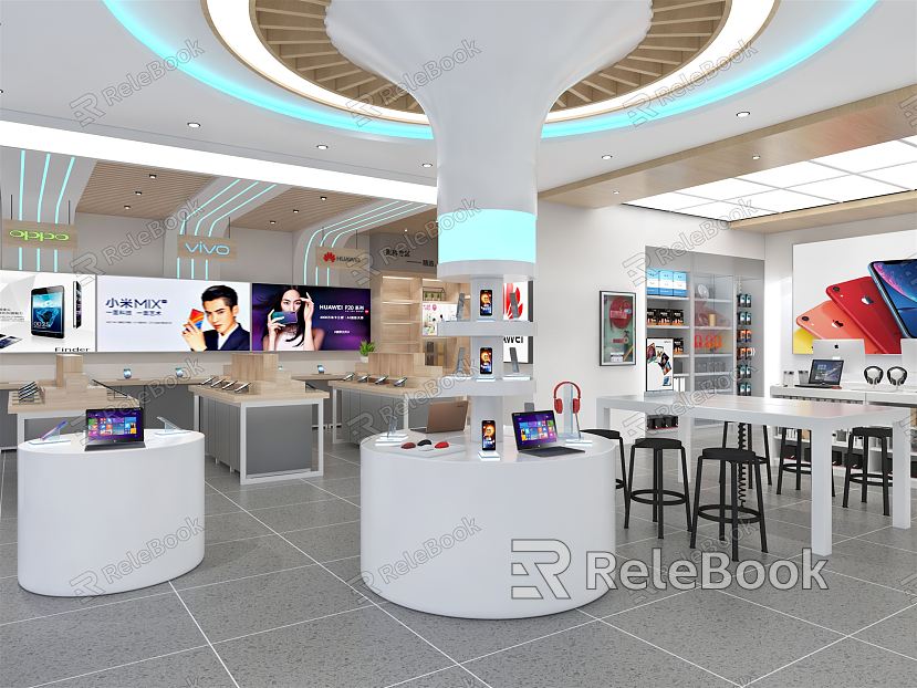 Modern Mobile Phone Shop model