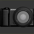 Sony Digital Camera With Black Body And Professional Detachable Lens Design