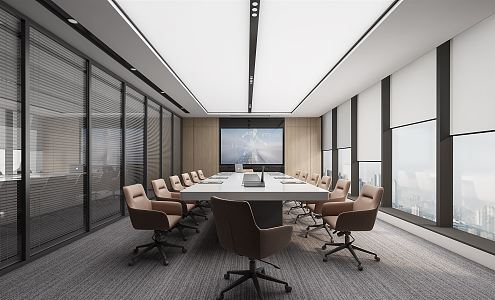 Modern Conference Room 3d model