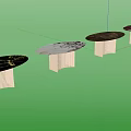 Modern Round Table With Black Marble Top Gold Veins And Gold Metal Legs