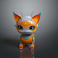 Mechanical Cat Toy Cat Cartoon Cat Robot Cat Anime Character Cartoon Character Cat Warrior 3d model