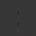 Traditional Martial Arts Weapon With Metal Shaft And Wooden Handle Design Details