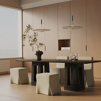 Modern dining table 3d model