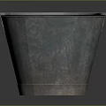 Rustic Metal Bucket With Handle Durable Household Item For Daily Use