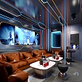 KTV Single Room KTV Single Room Bar Night Club Entertainment Club 3d model