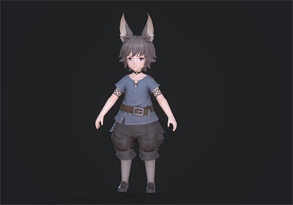 Kid, boy, boy 3d model